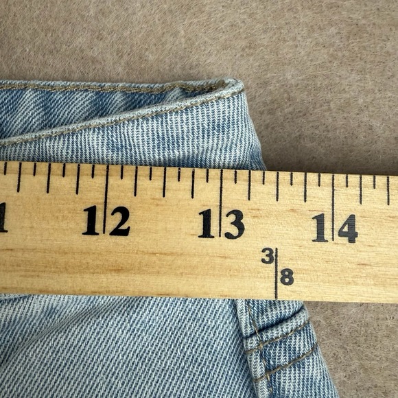 Y2K Empyre Jeans‎ Men's 2 Blue Baggy Distressed Graffiti Patch Mid Rise Denim - Picture 9 of 13